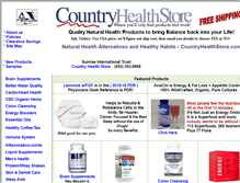 Tablet Screenshot of countryhealthstore.com